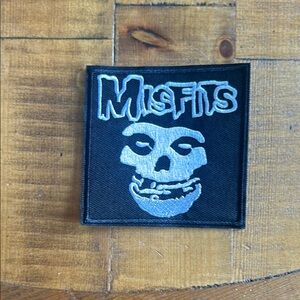 Misfits Skull Patch in Black and White